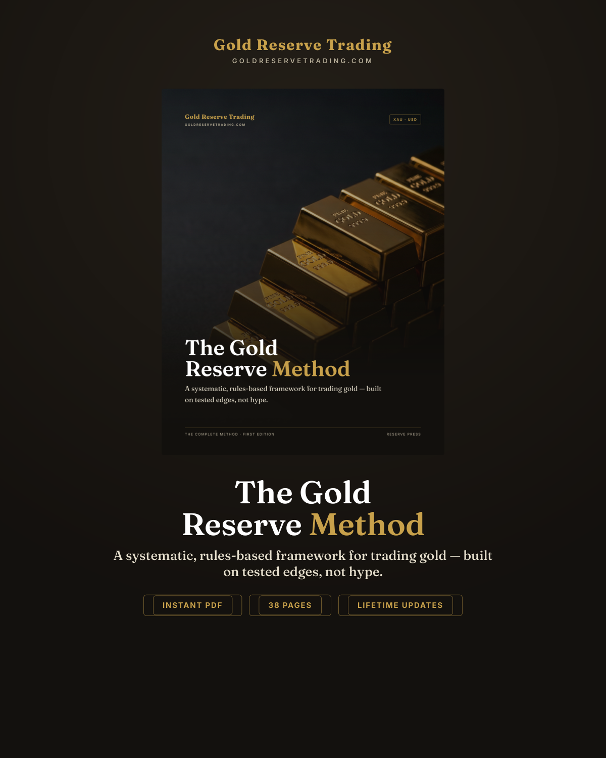 The Gold Reserve Method ebook cover